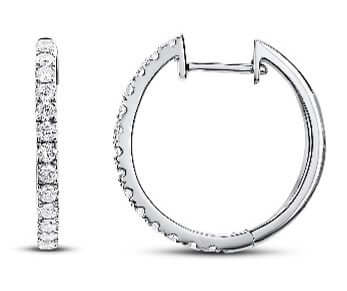 Bandiera Jewellers Diamond Hoop Earrings 0.12ct AER-5783