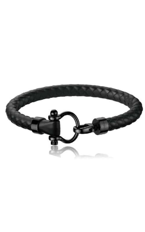 Omega Sailing Bracelet Stainless Steel DLC and Black Rubber B34STA050270