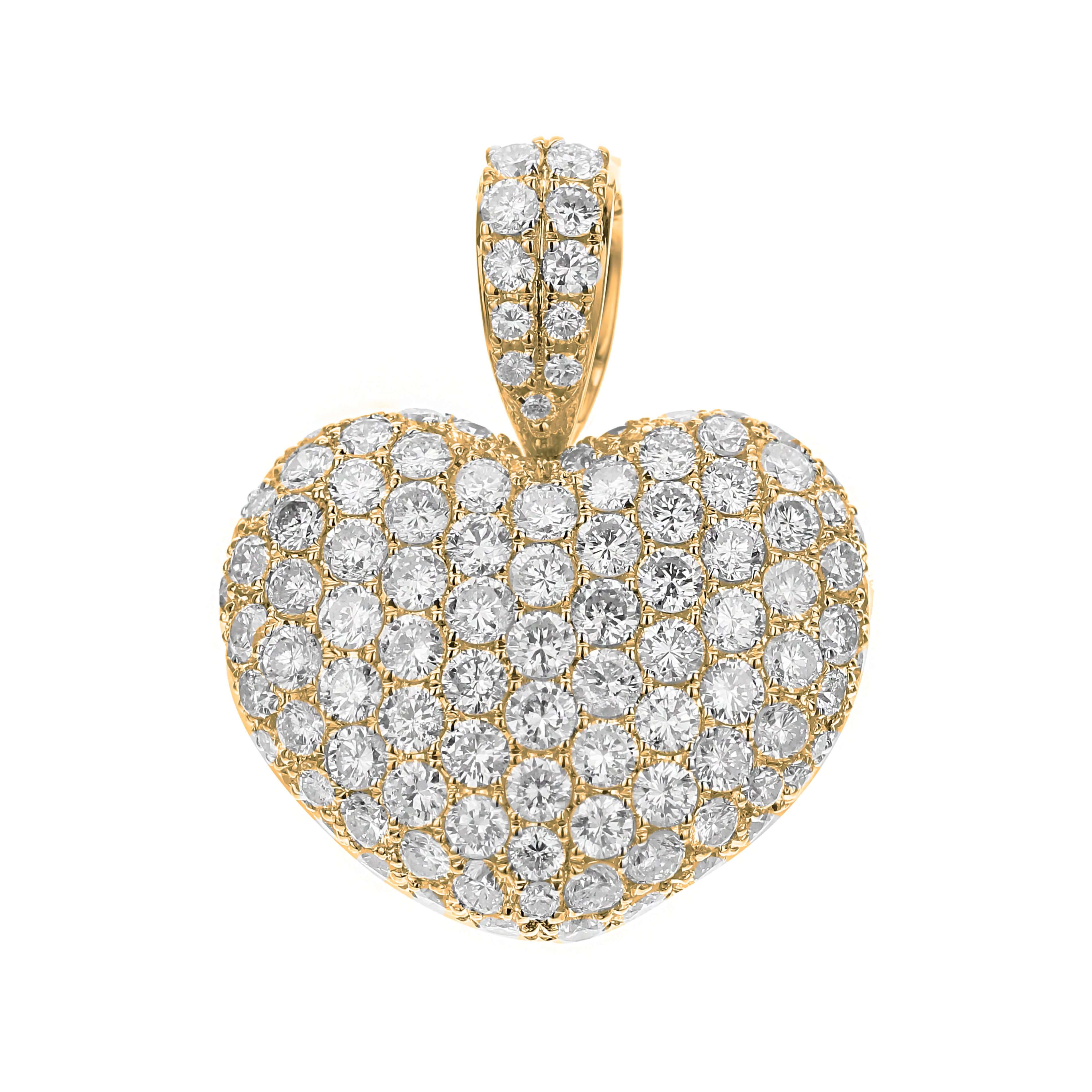 Bandiera Jewellers Diamond Heart Pendant 2.80ct APD-4446-1-Y