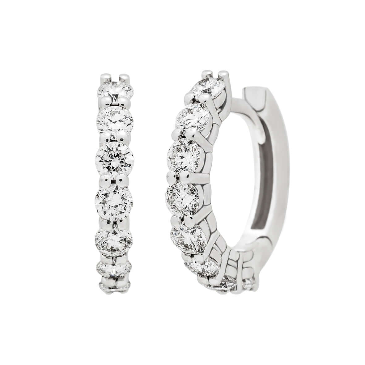 Bandiera Jewellers Diamond Hoop Earrings  0.50ct 15899LOBD