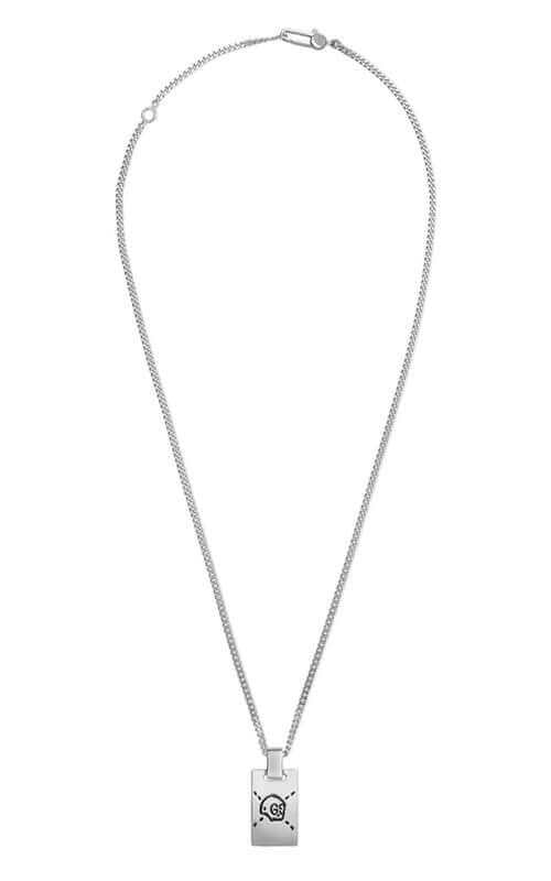 Gucci GucciGhost Necklace TAG Aureco Black Silver YBB45531500100U