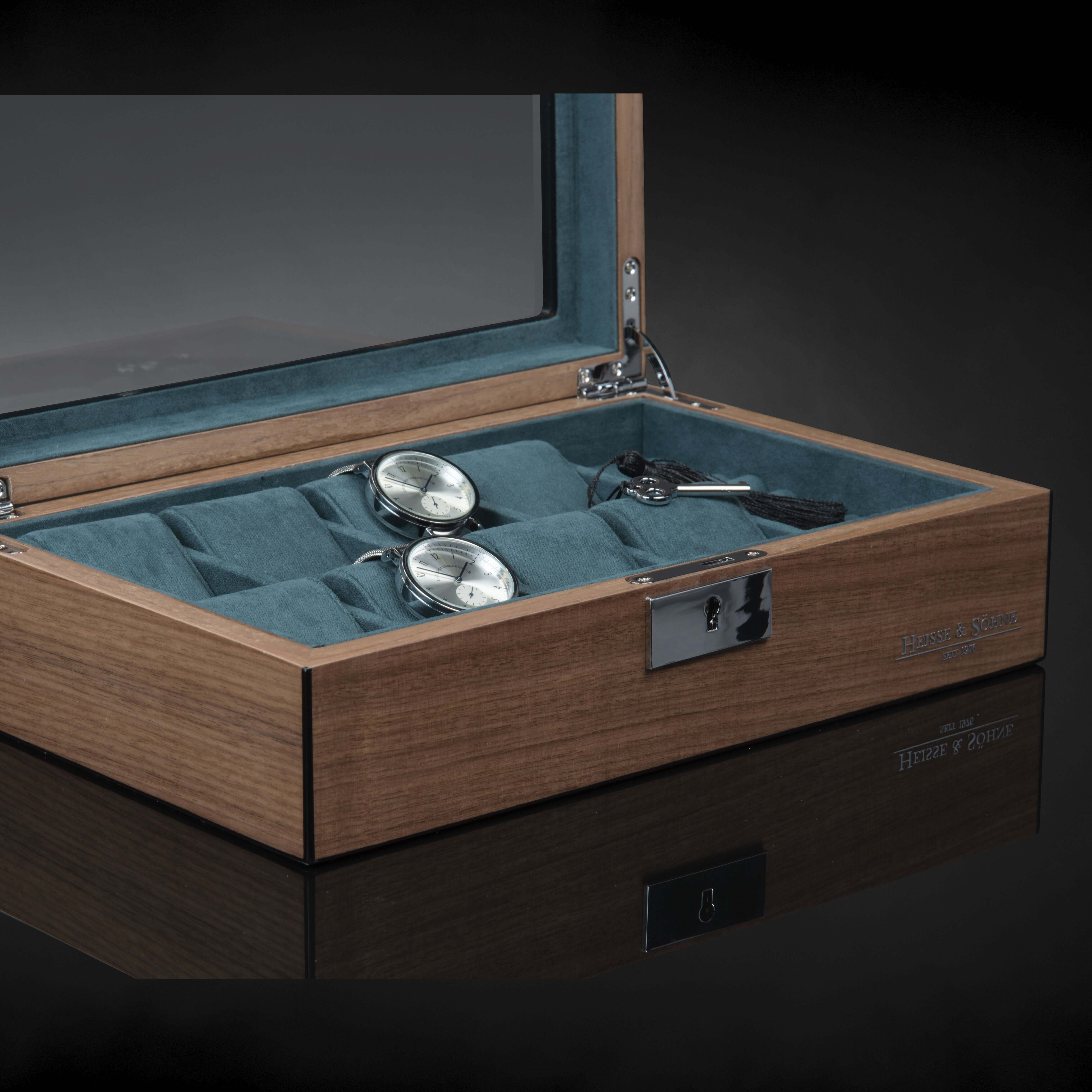 Borneaux 8+ Watches Walnut Box - Image 3