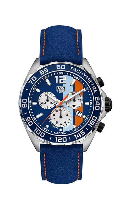 Tag Heuer Formula 1 Chronograph Gulf Edition Mens Watch CAZ101N.FC8243