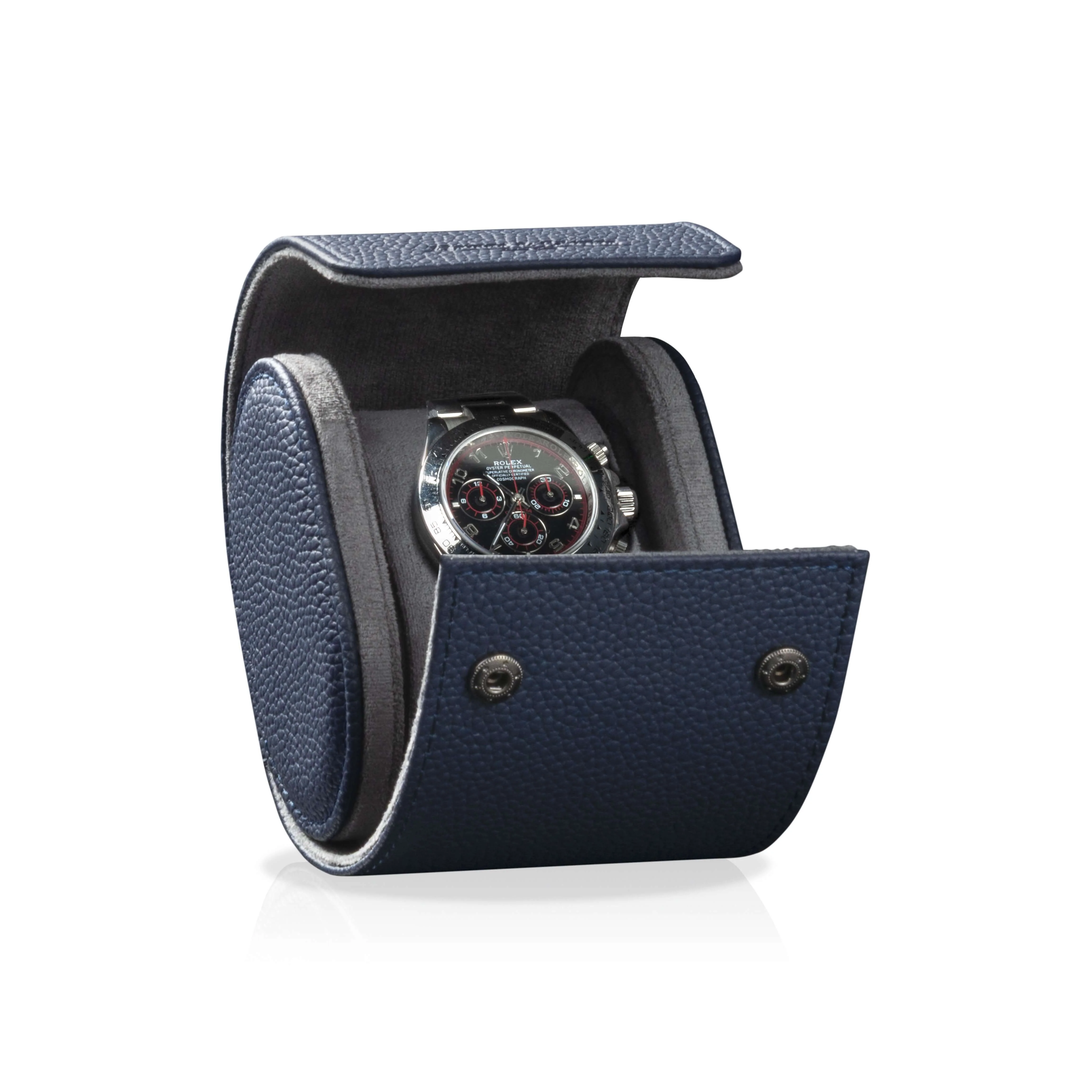 Charles Single Watch Roll Blue & Anthracite - Image 3