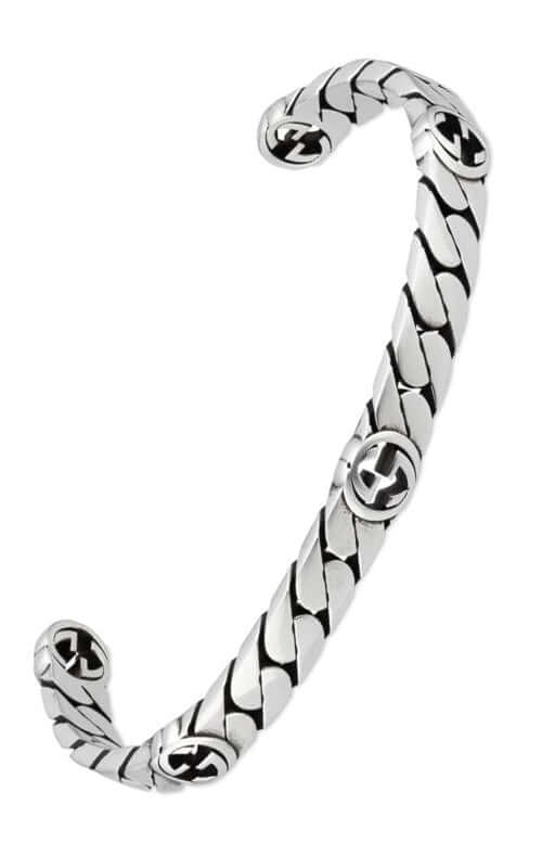 GUCCI Interlocking G Silver Bracelet YBA661526001