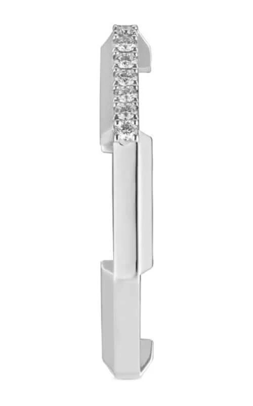 GUCCI Link to Love 18k White Gold and Diamonds Ring YBC662140001 - Image 3
