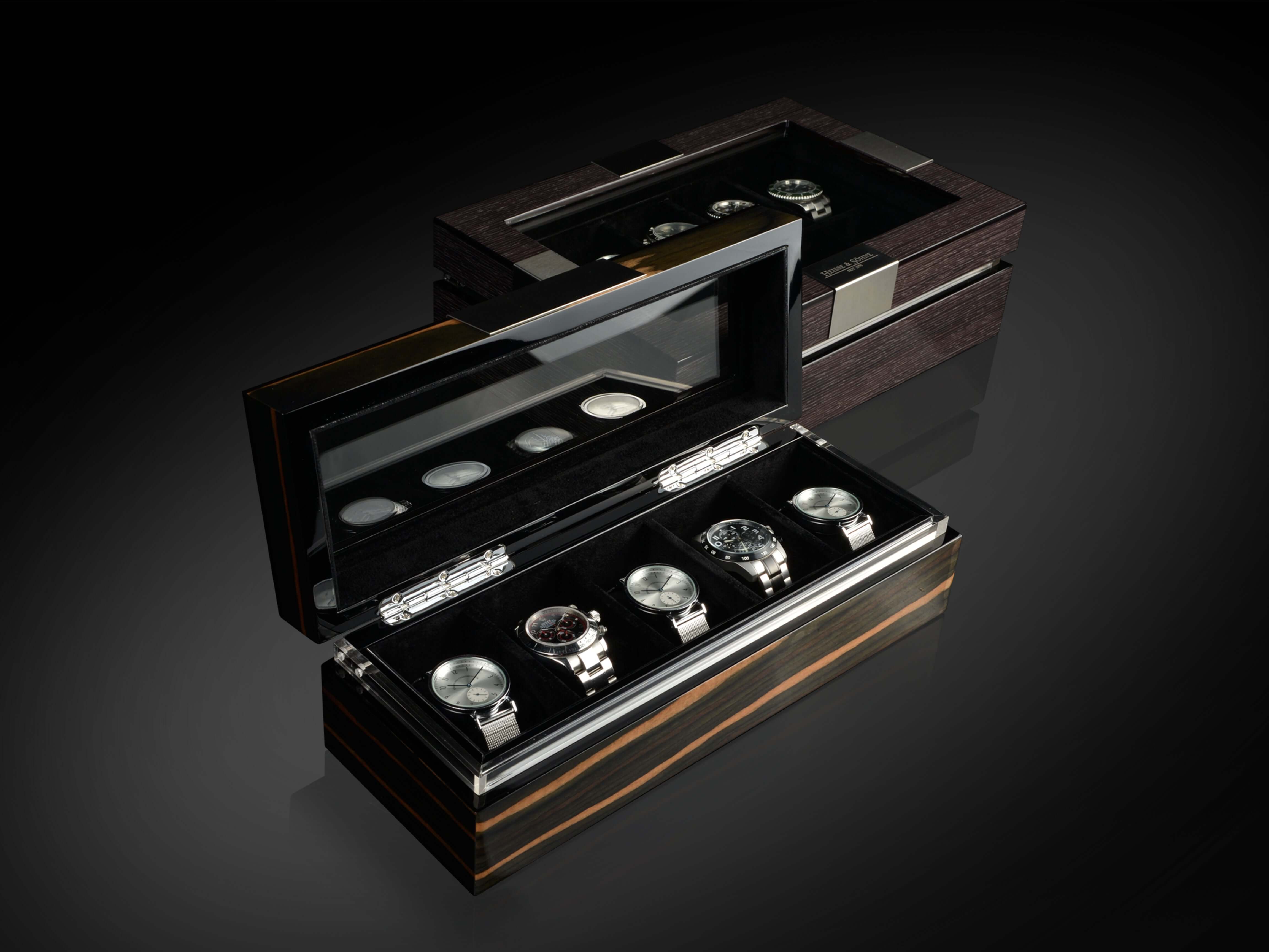 Executive 5 Watches Macassar & Black Box - Image 6