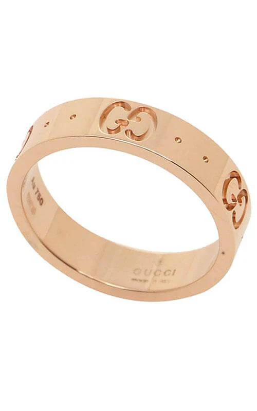 GUCCI ICON 18k Pink Gold Ring YBC152045001013