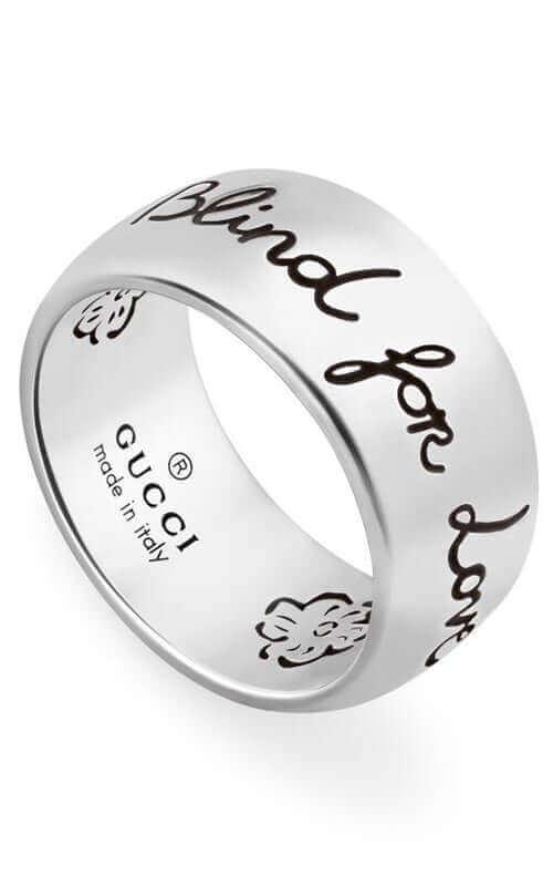 GUCCI Blind For Love Silver Ring YBC455248001014
