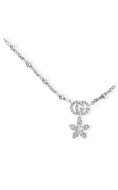 GUCCI Flora Necklace White Gold and Diamonds YBB58184200100U - Image 2