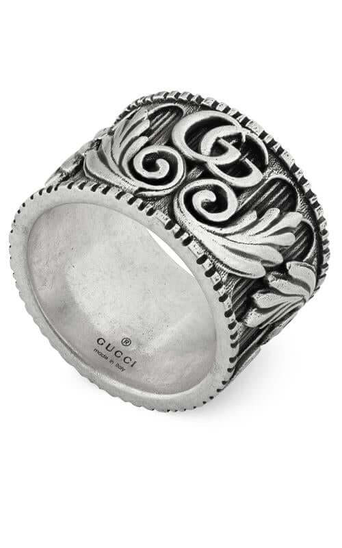 GUCCI GG Marmont Ring with Double G in silver YBC551895001022