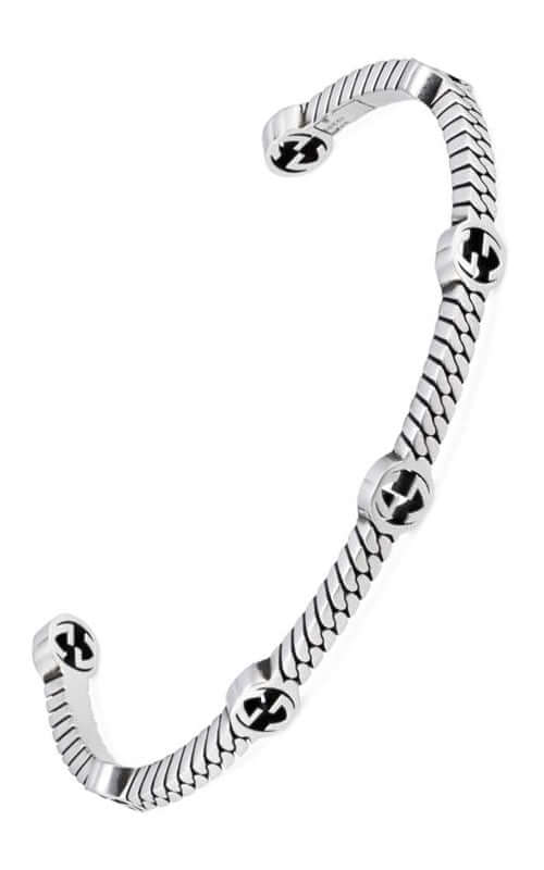 GUCCI Interlocking G Silver Bracelet YBA661529001