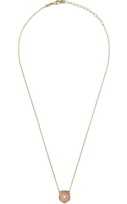 Gucci Le Marches Des Merveilles Gold & Pink Opal Necklace (YBB50251000200U)