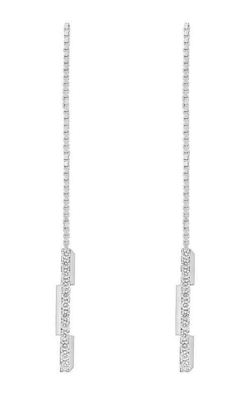 GUCCI Link to Love 18k White Gold Diamond Earrings YBD66213900100U