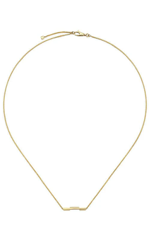 GUCCI Link to Love 18k Yellow Gold Necklace YBB662108001 - Image 2