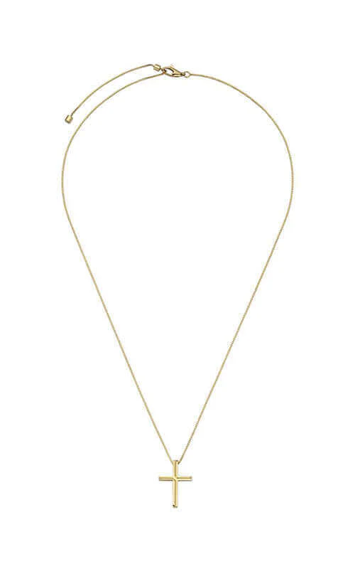 GUCCI Link to Love Cross Necklace YG YBB75893700100U