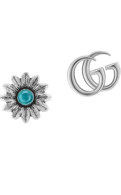 Gucci Marmont Flower Silver Earrings (YBD52734400100U)