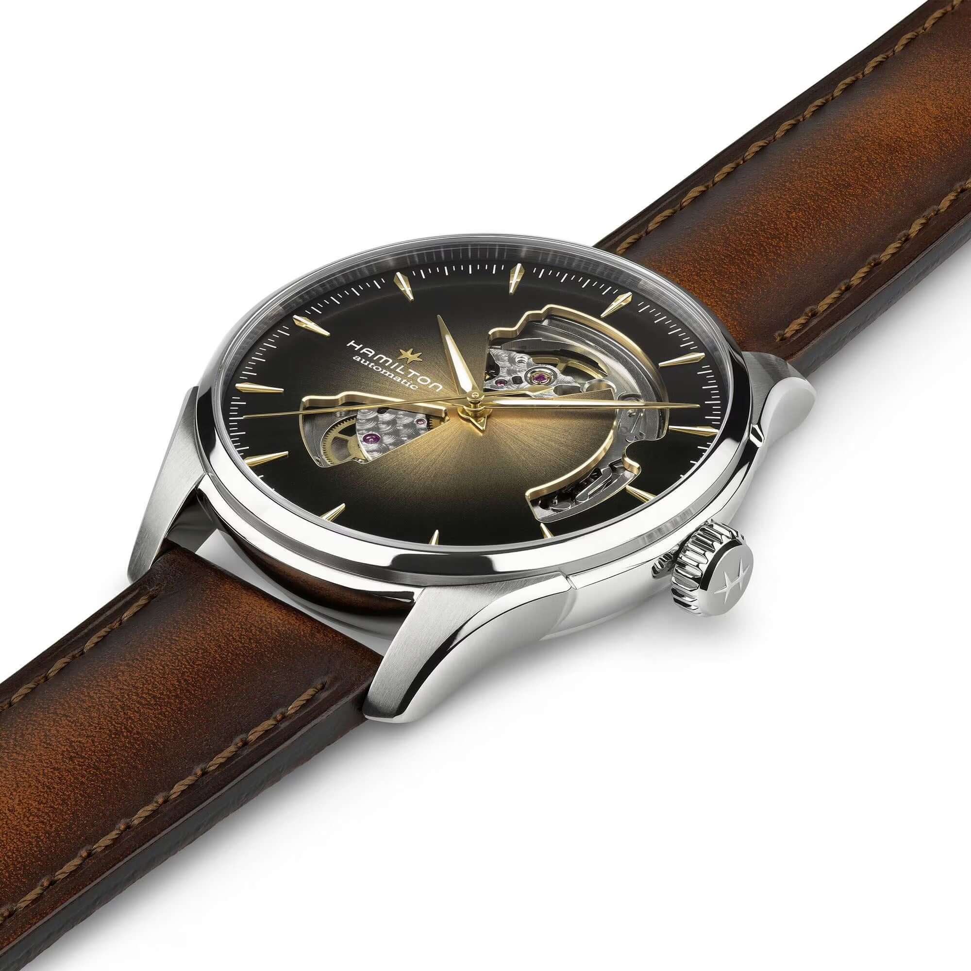 Hamilton Jazzmaster Open Heart Watch H32675501 - Image 3