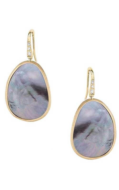 Marco Bicego Lunaria Gold, Diamonds and Mother-of-Pearl Earrings (OB1343-AB-MPB)