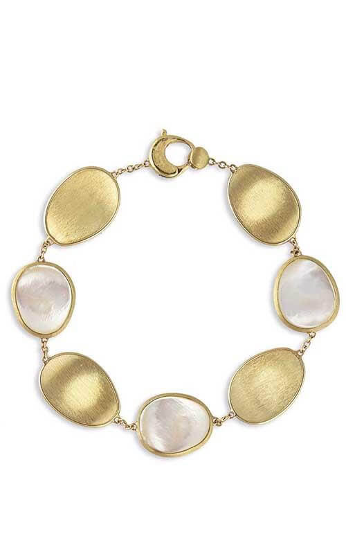 Marco Bicego Lunaria Bracelet Yellow Gold and White Mother of Pearl (BB2099 MPW)