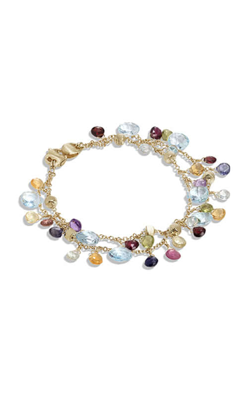 Marco Bicego Paradise 18k Gold Bracelet with Mixed Gemstones BB2594-MIX01T