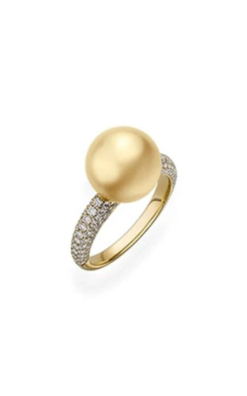 Mikimoto South Sea Cultured Pearl and Diamond Ring MRA10241GDXK