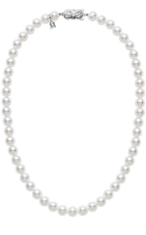 Mikimoto Strand Necklace Akoya Pearls White 8x7.5mm A+ (U80216W)