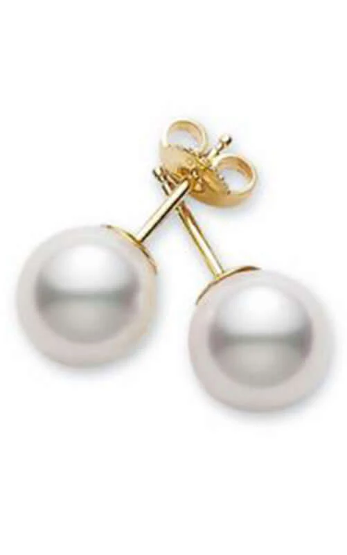Mikimoto Stud Earrings Akoya Pearl White 7mm A PES701K