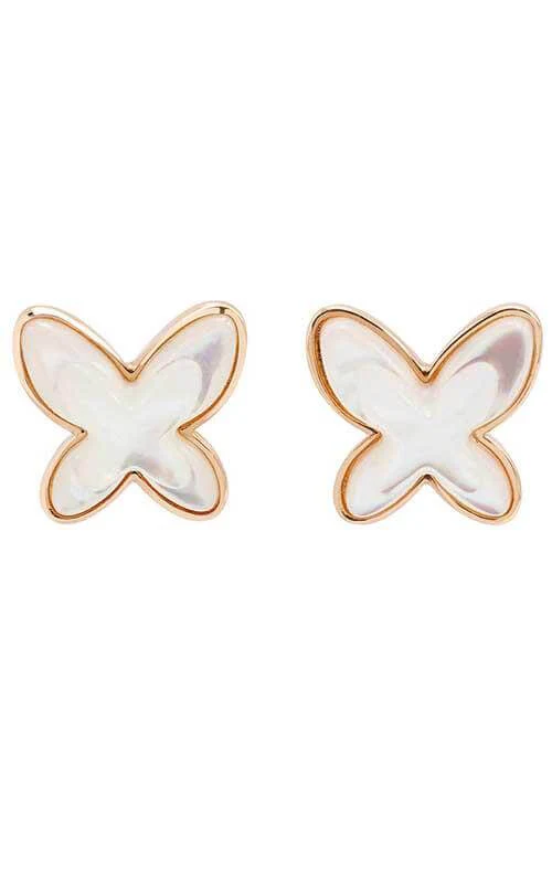 Mimi I Wish I Could Fly Gold and Mother-Of-Pearl Earrings (OXM113R8M1)