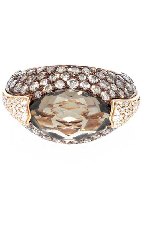 Mimi Jasmine Rose Gold, Smoky Quartz and Diamonds Ring (A235CF8MB)