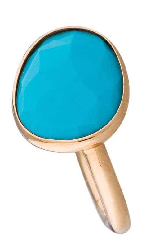 Mimi Talita Rose Gold and Turquoise Ring (A327R819)