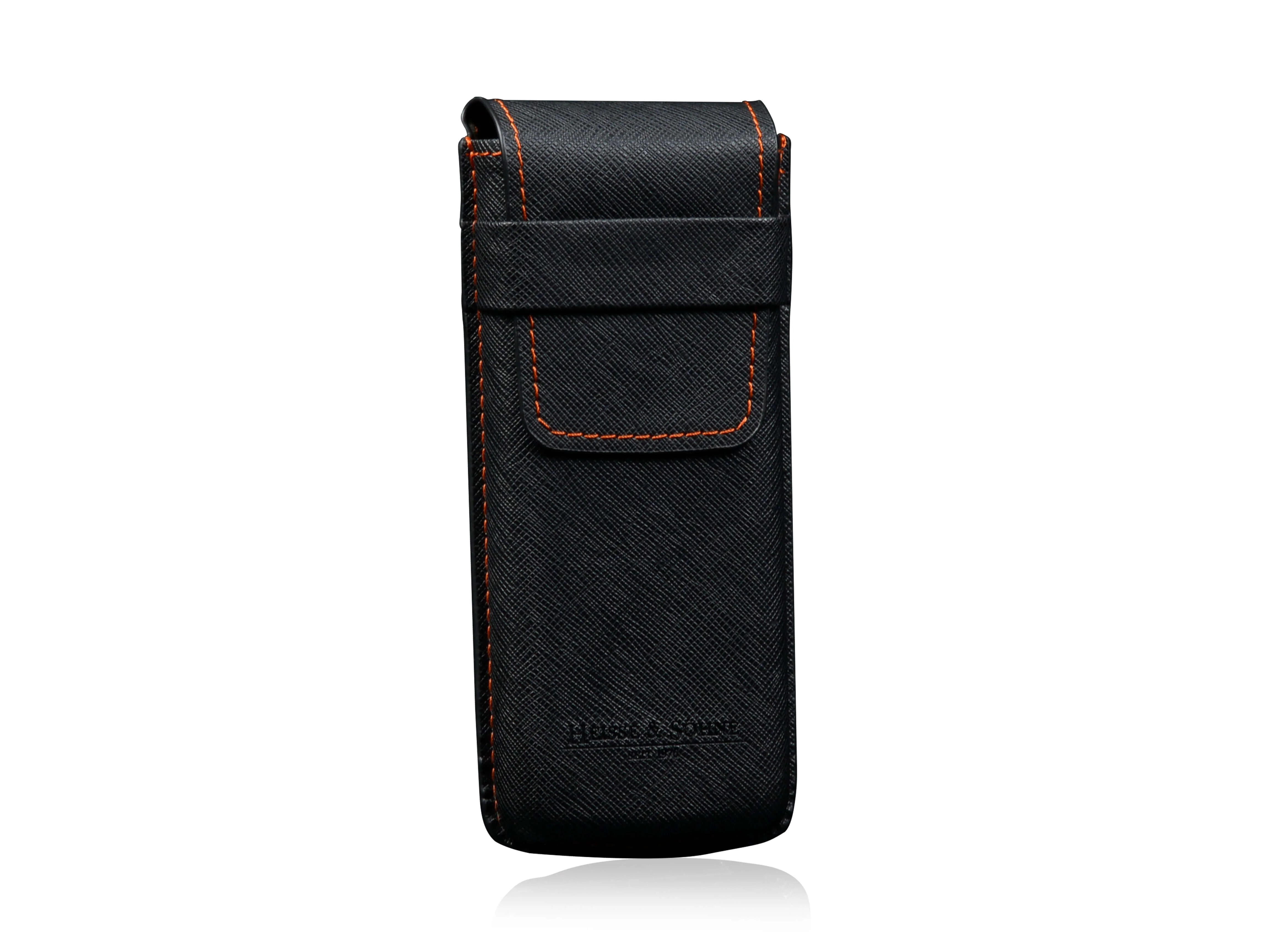 Mondo Saffiano Black & Orange