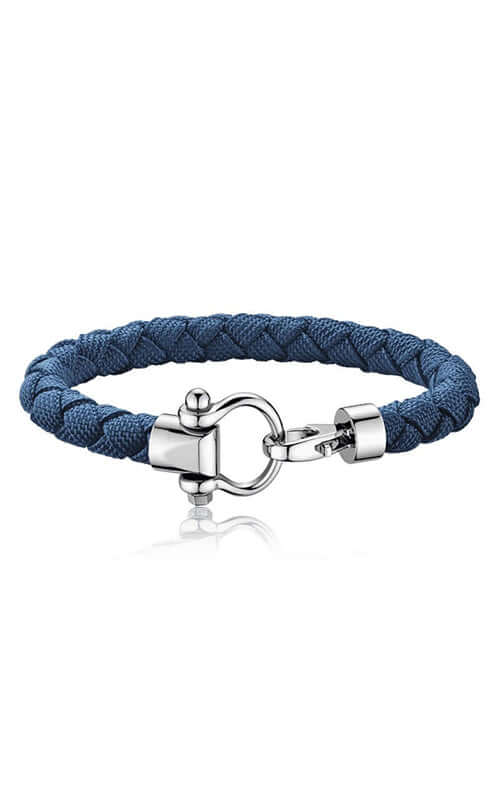 Omega Sailing Blue Braided Rubber Bracelet BA05CW00003