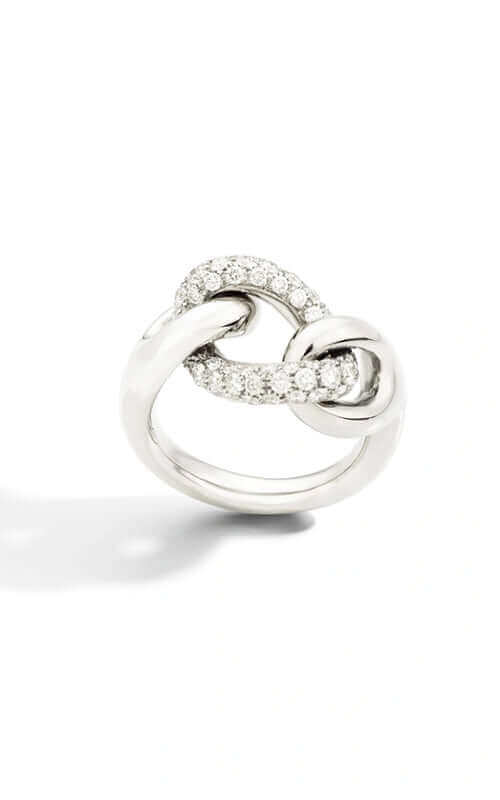 Pomellato Tango 18k White Gold Ring with Diamonds PAC1011O2WHRDB000 - Image 2