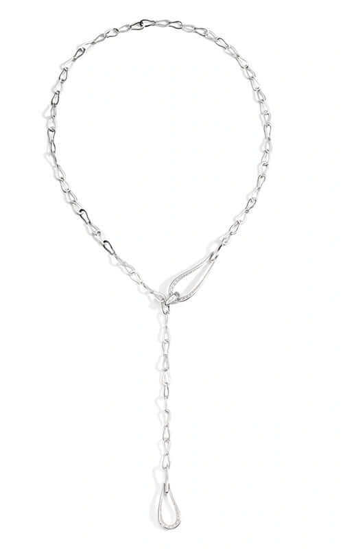 Pomellato Fantina Necklace with Pendant 18k White Gold with Diamonds PCC1021O2WHRDB000