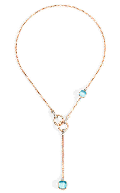 Pomellato 18k Pink Gold Nudo Necklace PCB9051O6000DBOY
