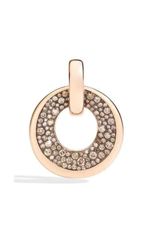 Pomellato Iconica Brown Diamonds Circle Pendant M.B906/O7/BR