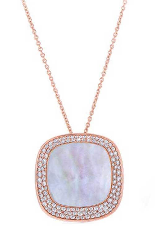 Roberto Coin Carnaby St. Rose Gold, Diamonds and Mother of Pearl Necklace (8882197AXCHX)