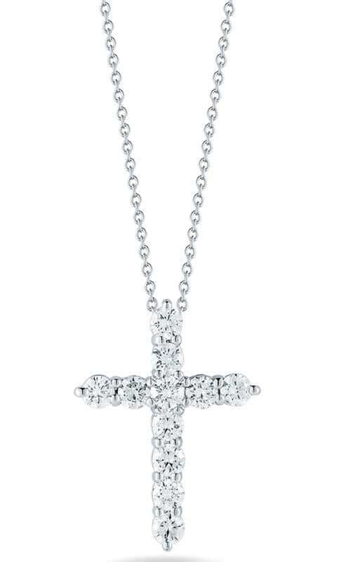 Roberto Coin Cross Pendant White Gold and Diamond (000856AWCHX0)