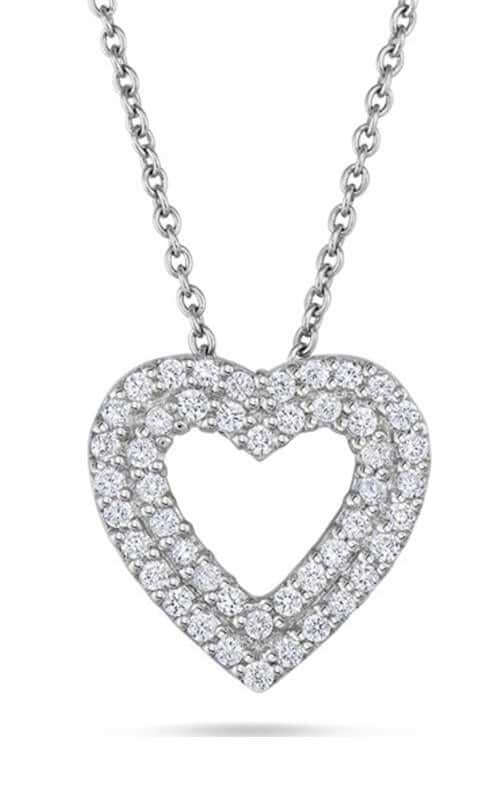 Roberto Coin Double Heart White Gold and Diamonds Pendant (000903AWCHX0)