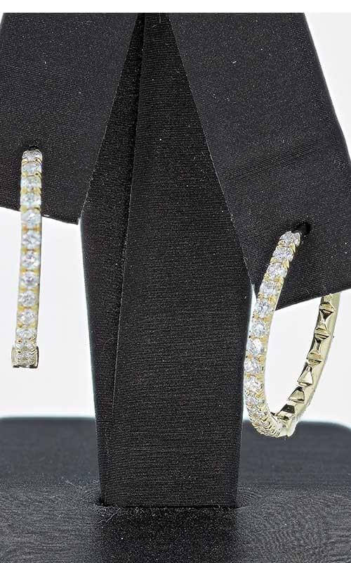 Roberto Coin Yellow Gold and Diamonds Earrings 000050AYERX0 - Image 3