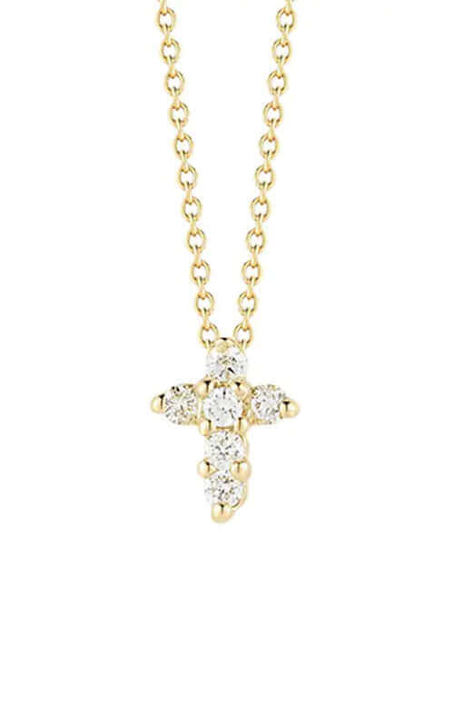 Roberto Coin Gold and Diamonds Baby Cross Necklace (001154AYCHX0)