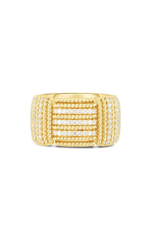 Roberto Coin Opera 18k Yellow Gold and Diamond Ring 7772895AY65X - Image 2