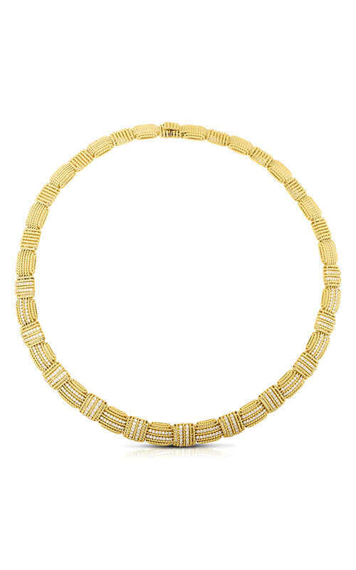Roberto Coin Opera 18k Yellow Gold and Diamonds Necklace 7772975AYCHX