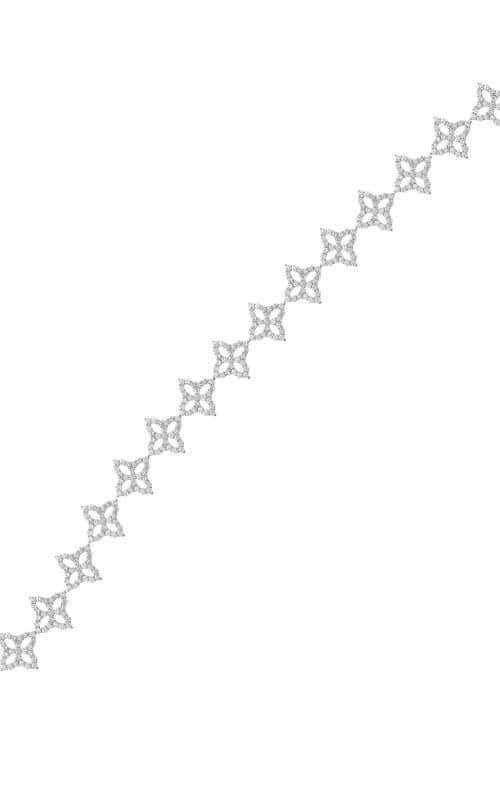 Roberto Coin Princess Flower Link Bracelet with Diamonds (8882419AWLBX)