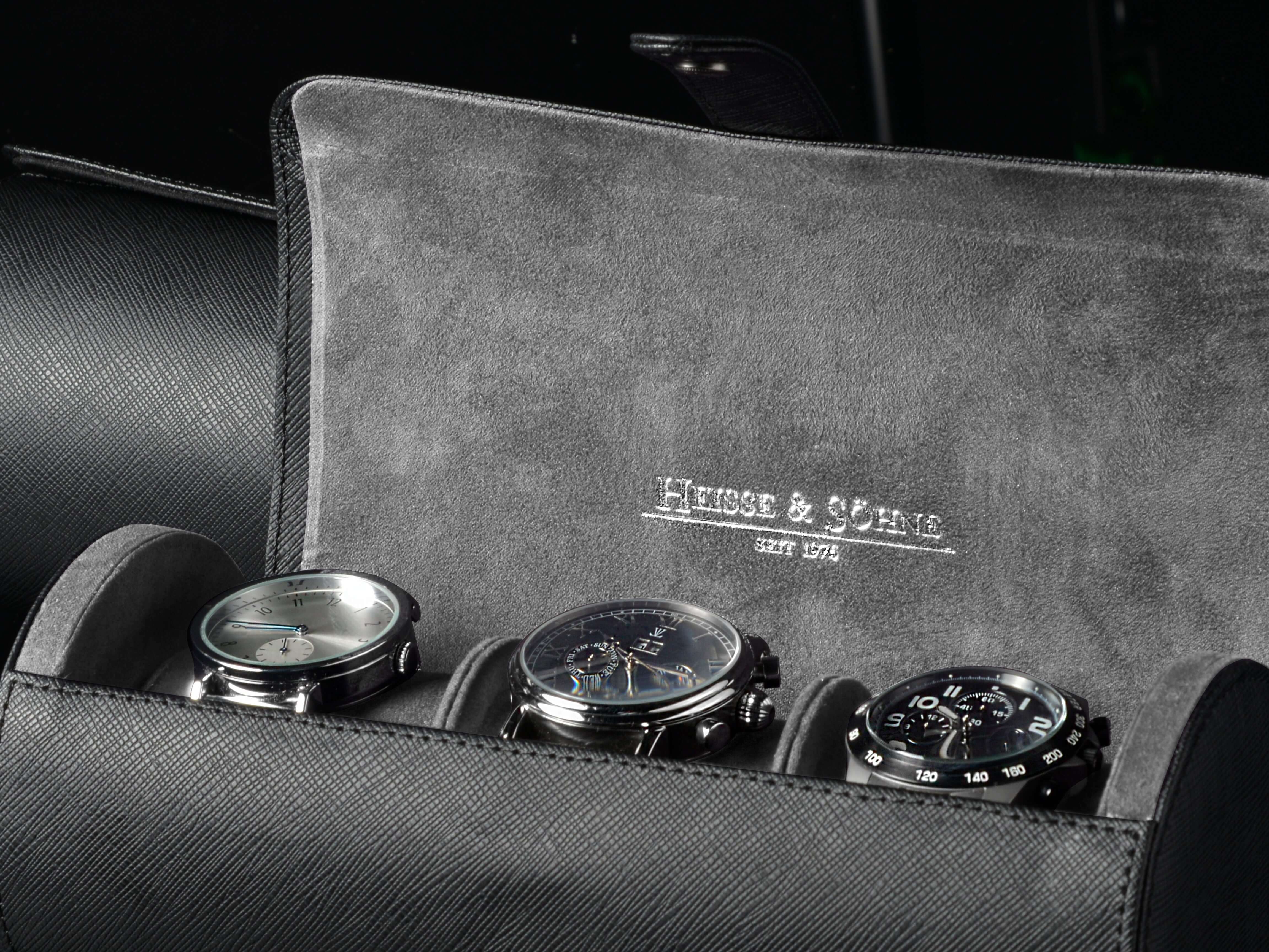 Rondo 3 Watch Roll Black - Image 8