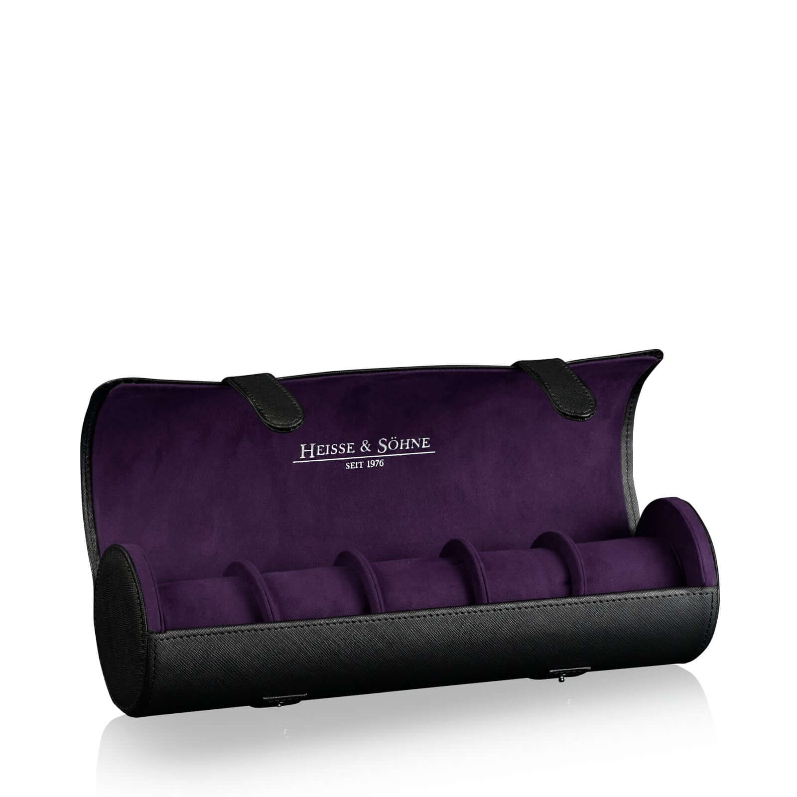 Rondo 5 Watch Roll Black & Purple