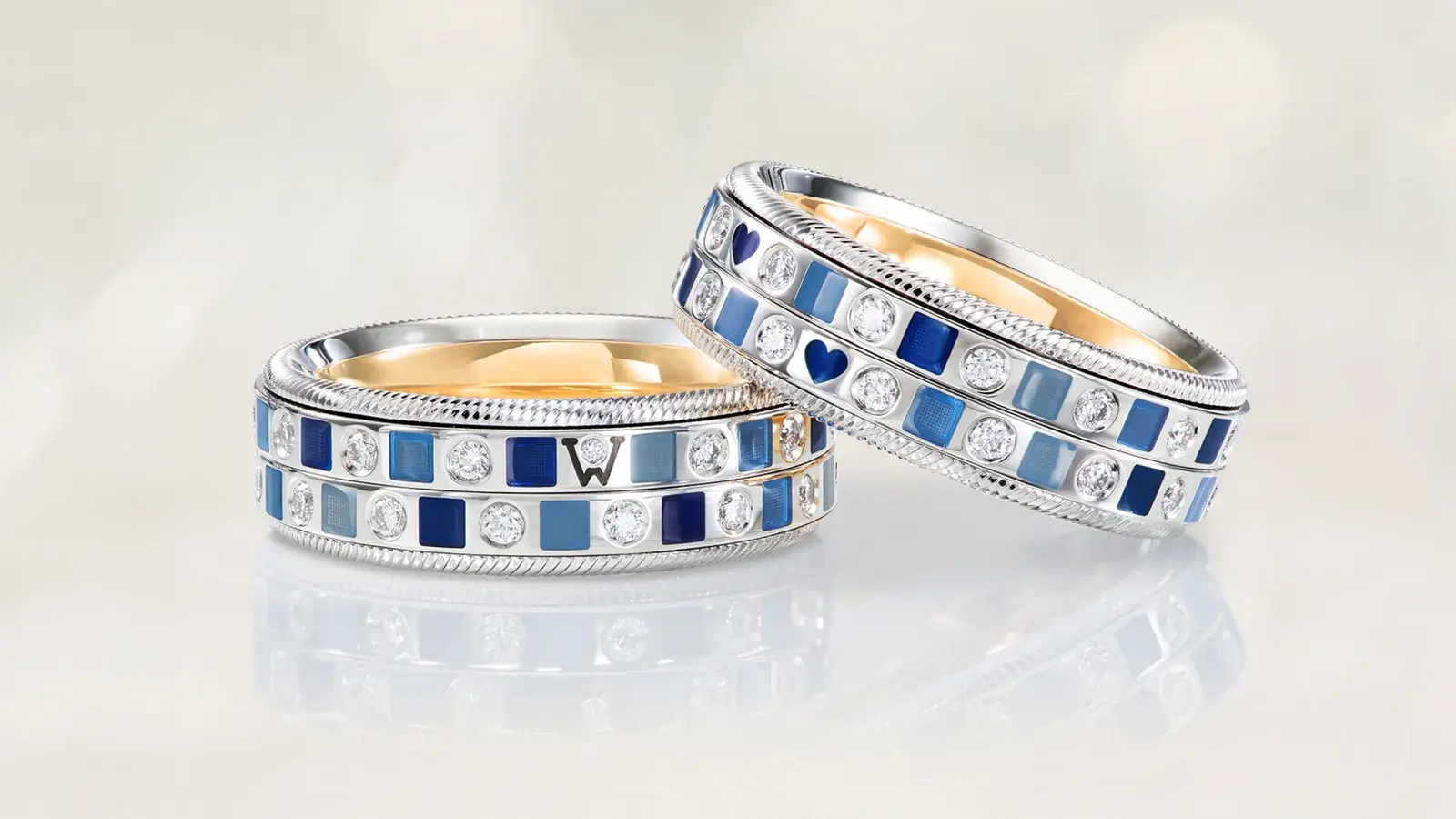 Wellendorff Endless Ocean Duet Ring, 607566