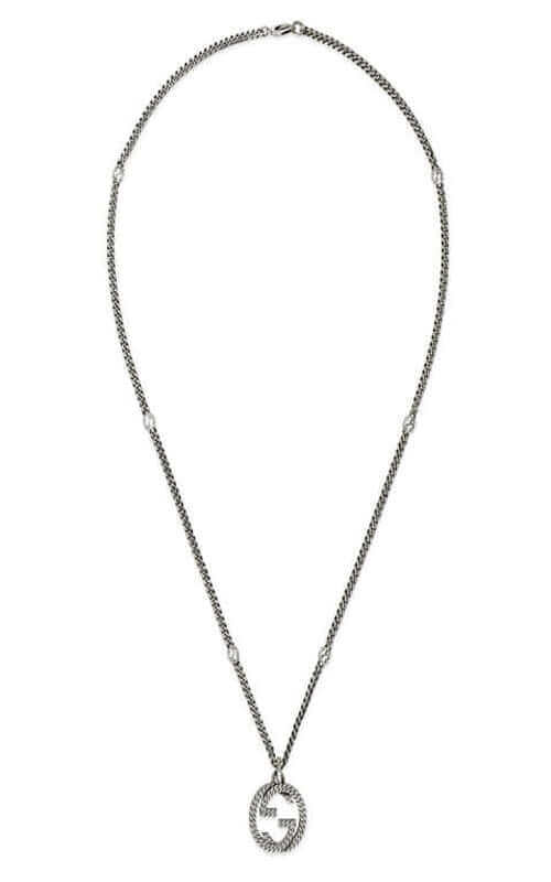 GUCCI Silver Interlocking G Necklace YBB678651001