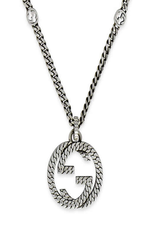 GUCCI Silver Interlocking G Necklace YBB678651001 - Image 2